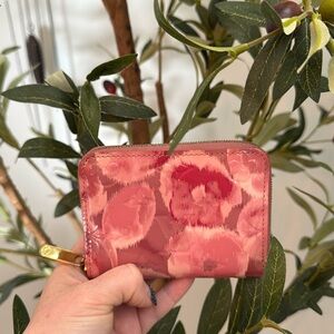 Louis Vuitton Vernis Floral Ikat Pink Zippy Coin Wallet